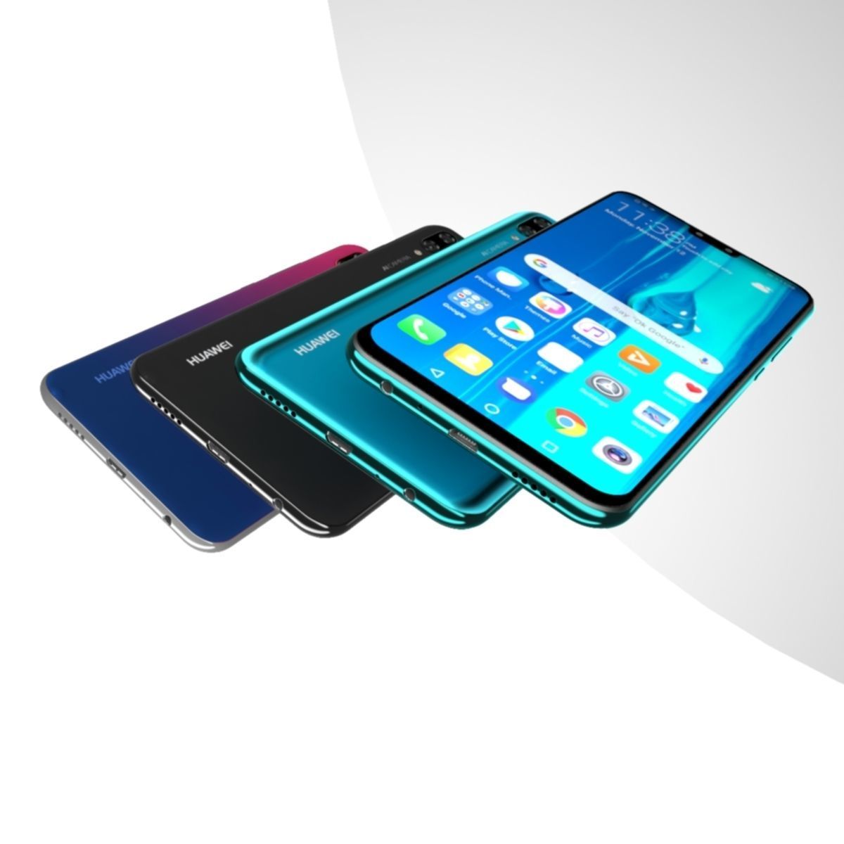Huawei Y9 2019 All Color 3D model_2