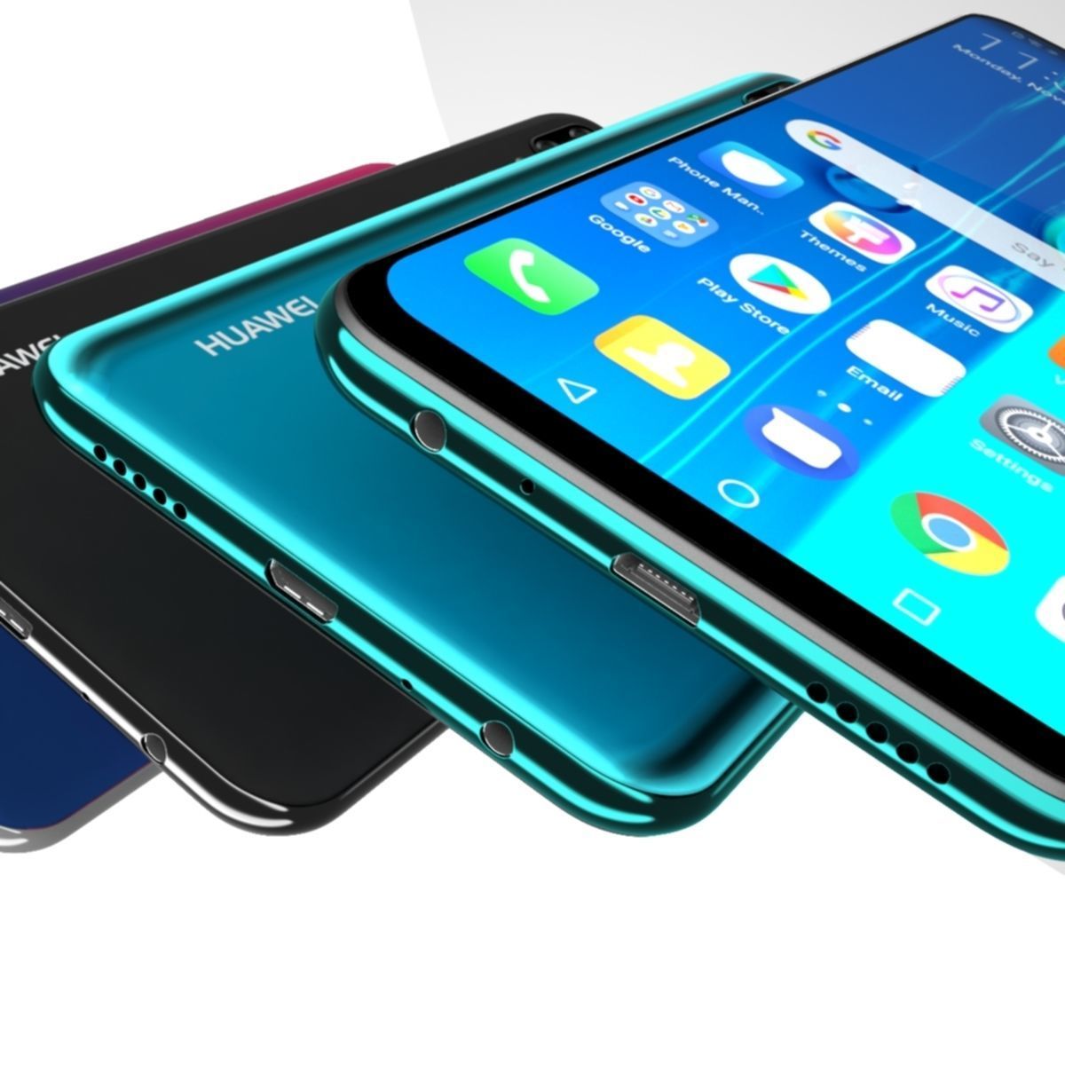 Huawei Y9 2019 All Color 3D model_3