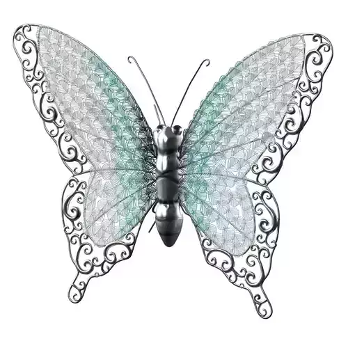 3D Model  Styled Butterfly Wall Decor