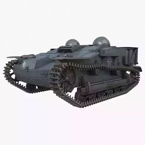 UE Tractor German Vray 3D model