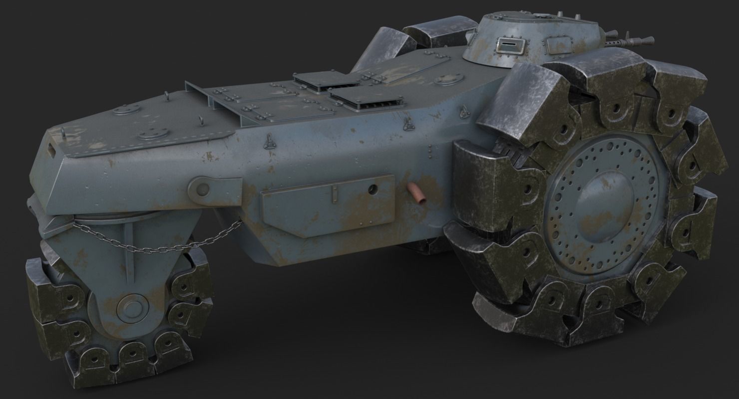 Alkett VsKfz 617 Minenrumer Vray 3D model_19