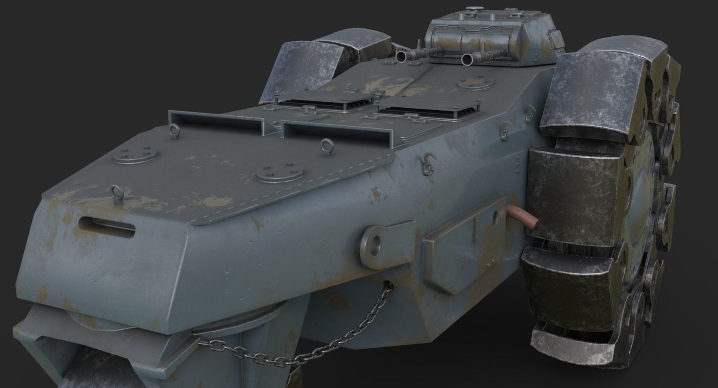 Alkett VsKfz 617 Minenrumer Vray 3D model_25