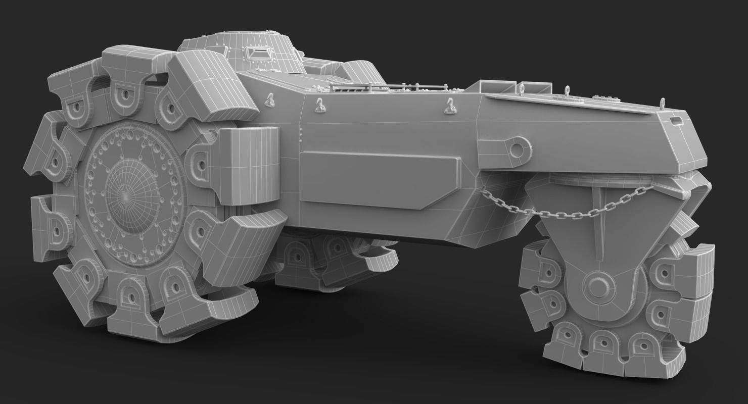 Alkett VsKfz 617 Minenrumer Vray 3D model_26