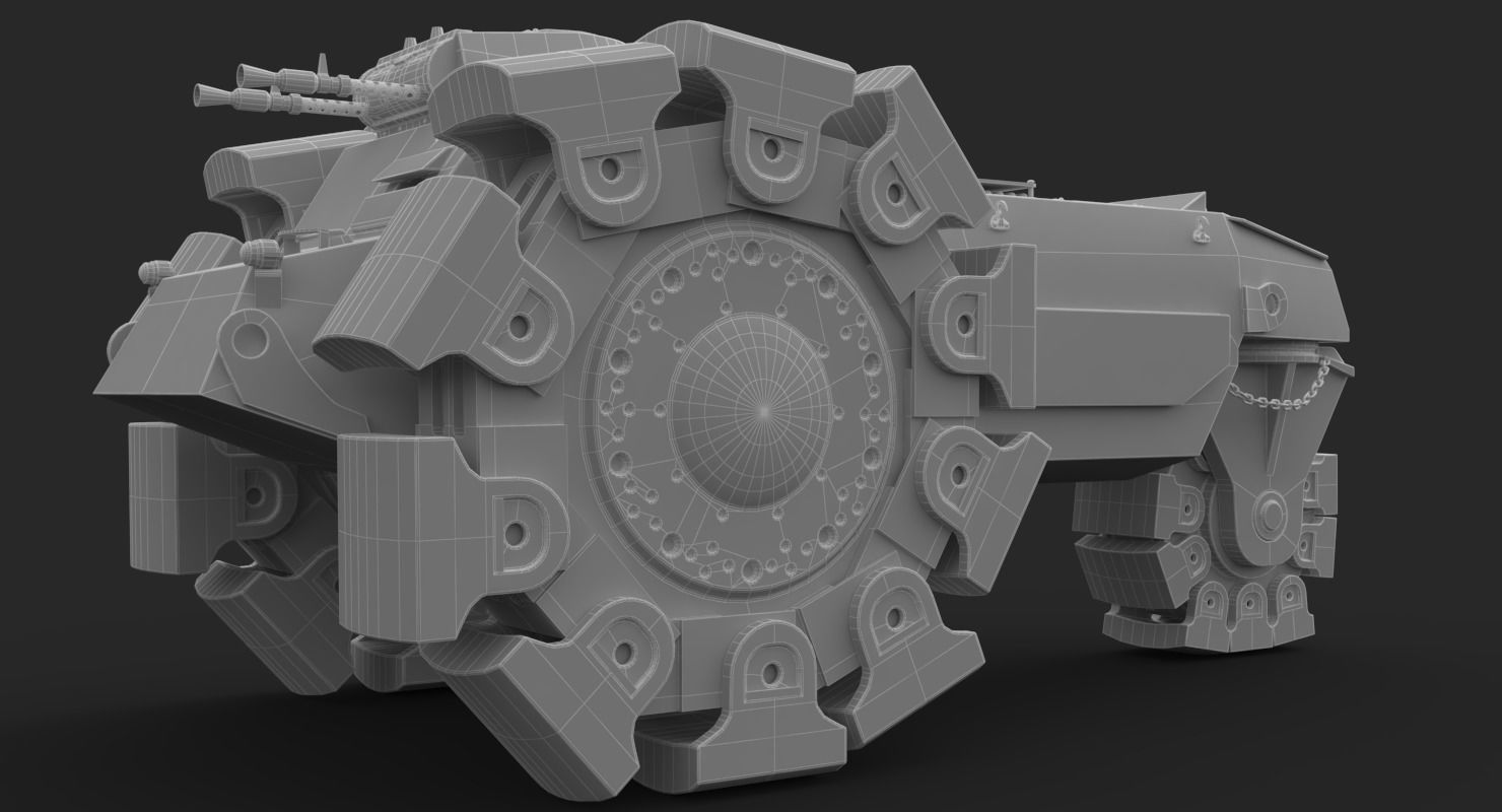 Alkett VsKfz 617 Minenrumer Vray 3D model_29