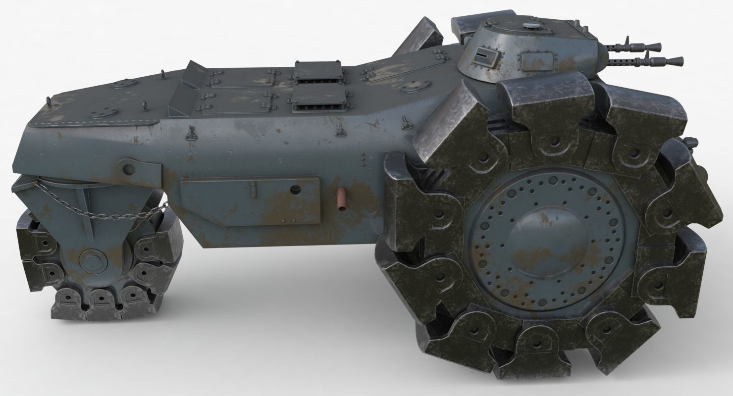 Alkett VsKfz 617 Minenrumer Vray 3D model_9