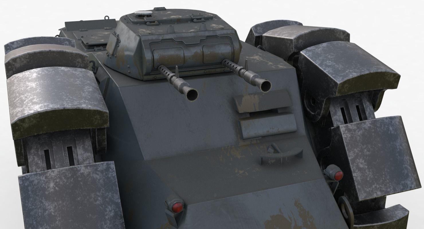 Alkett VsKfz 617 Minenrumer Vray 3D model_11