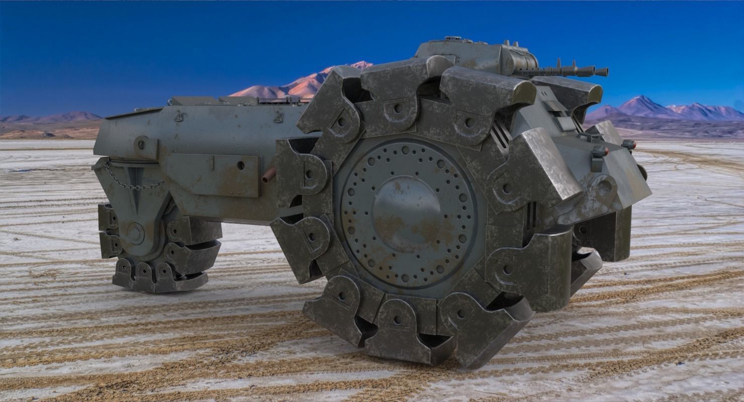 Alkett VsKfz 617 Minenrumer Vray 3D model_3