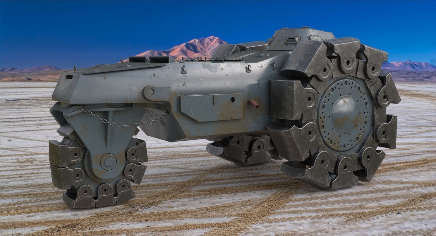 Alkett VsKfz 617 Minenrumer Vray 3D model_2