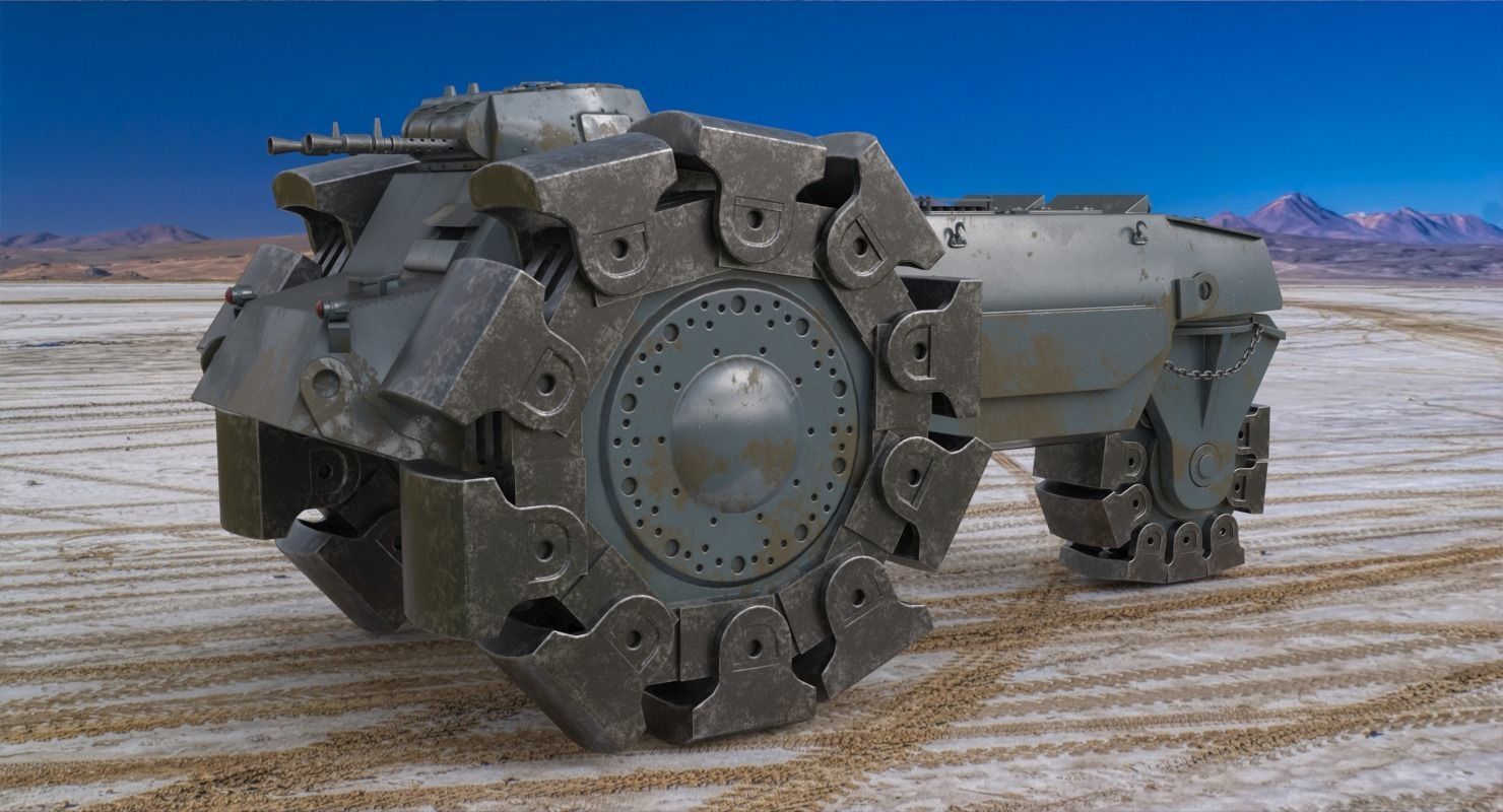 Alkett VsKfz 617 Minenrumer Vray 3D model_4