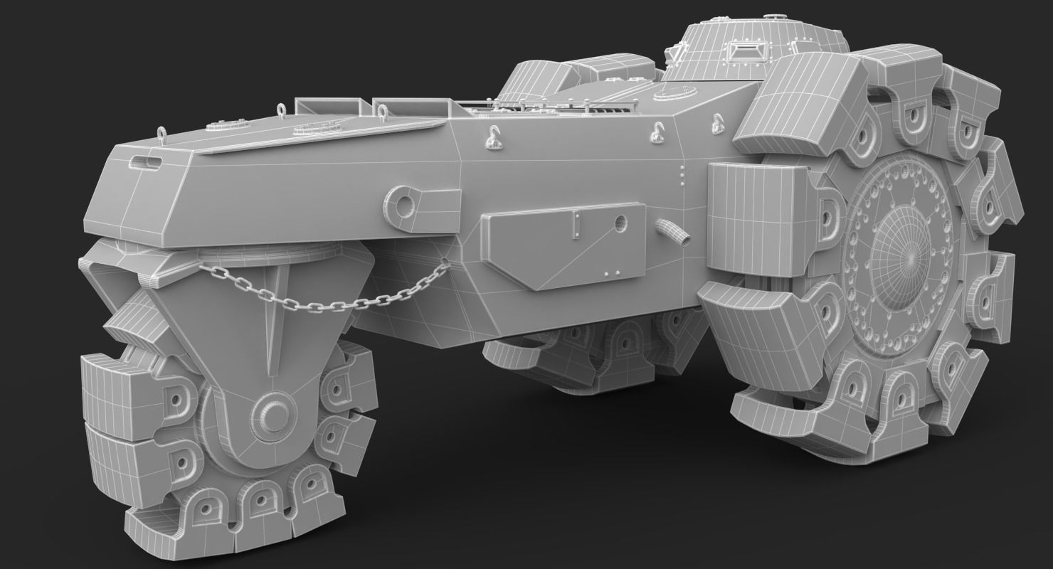 Alkett VsKfz 617 Minenrumer Vray 3D model_27