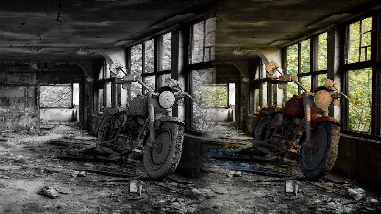 Rusty Bike 3D model_1