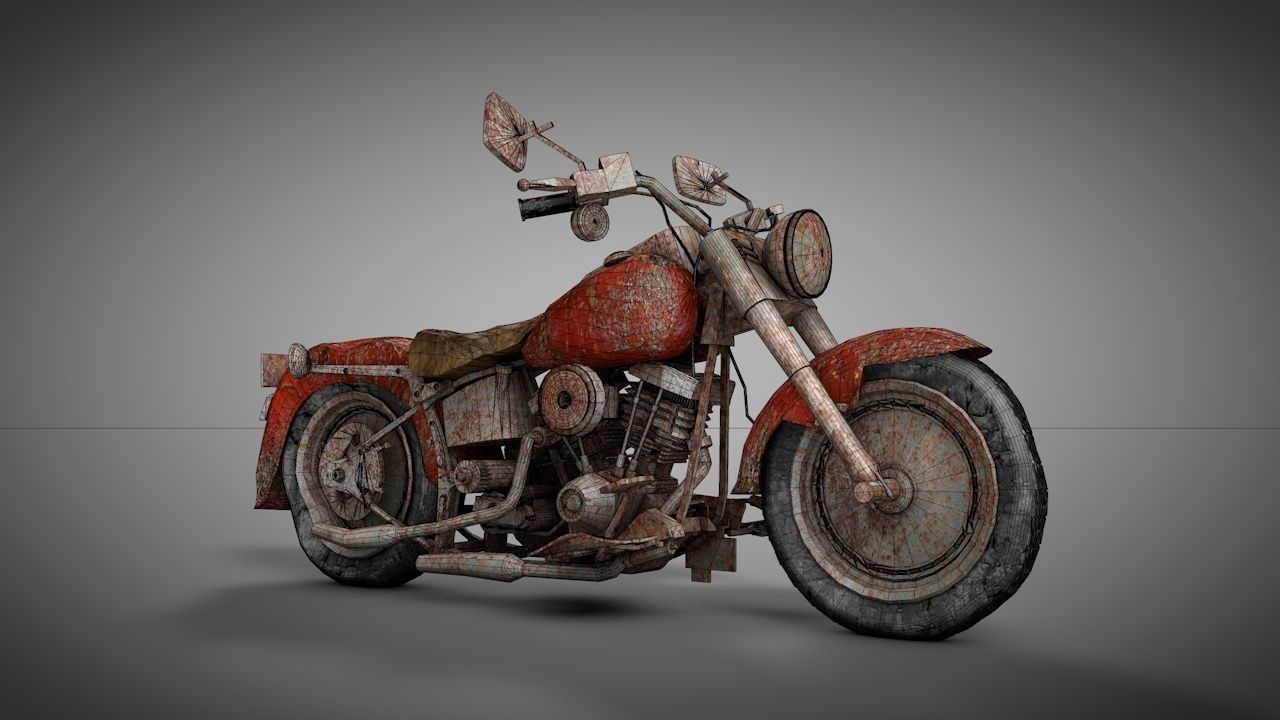 Rusty Bike 3D model_2