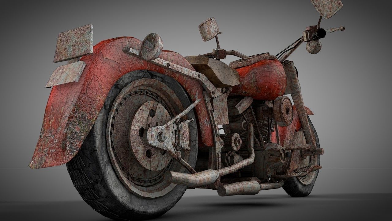 Rusty Bike 3D model_4