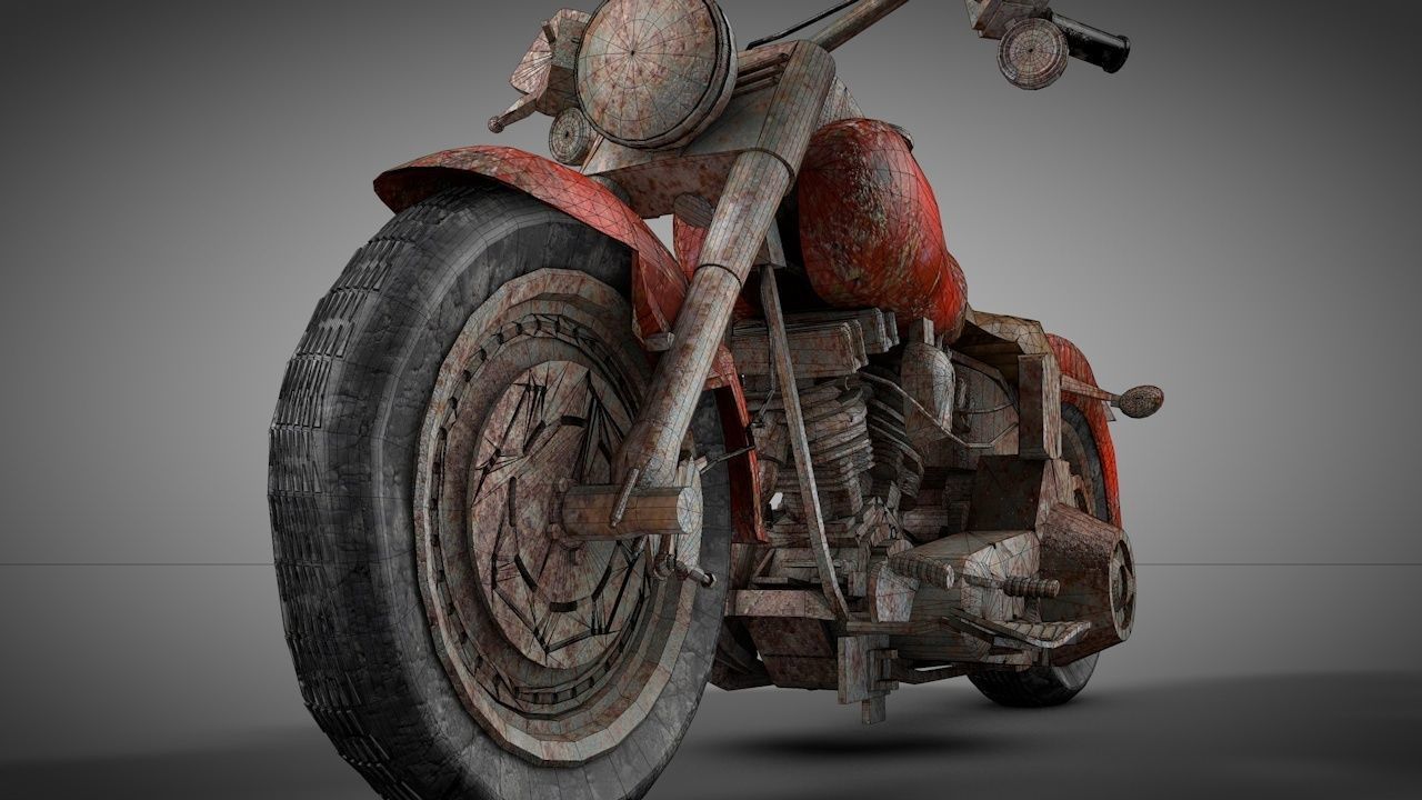 Rusty Bike 3D model_3
