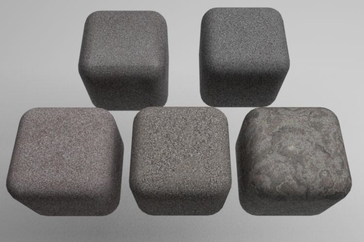 Granite Materials Pack 1 for C4D R20 3D model_3