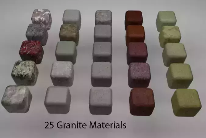 Granite Materials Pack 1 for C4D R20