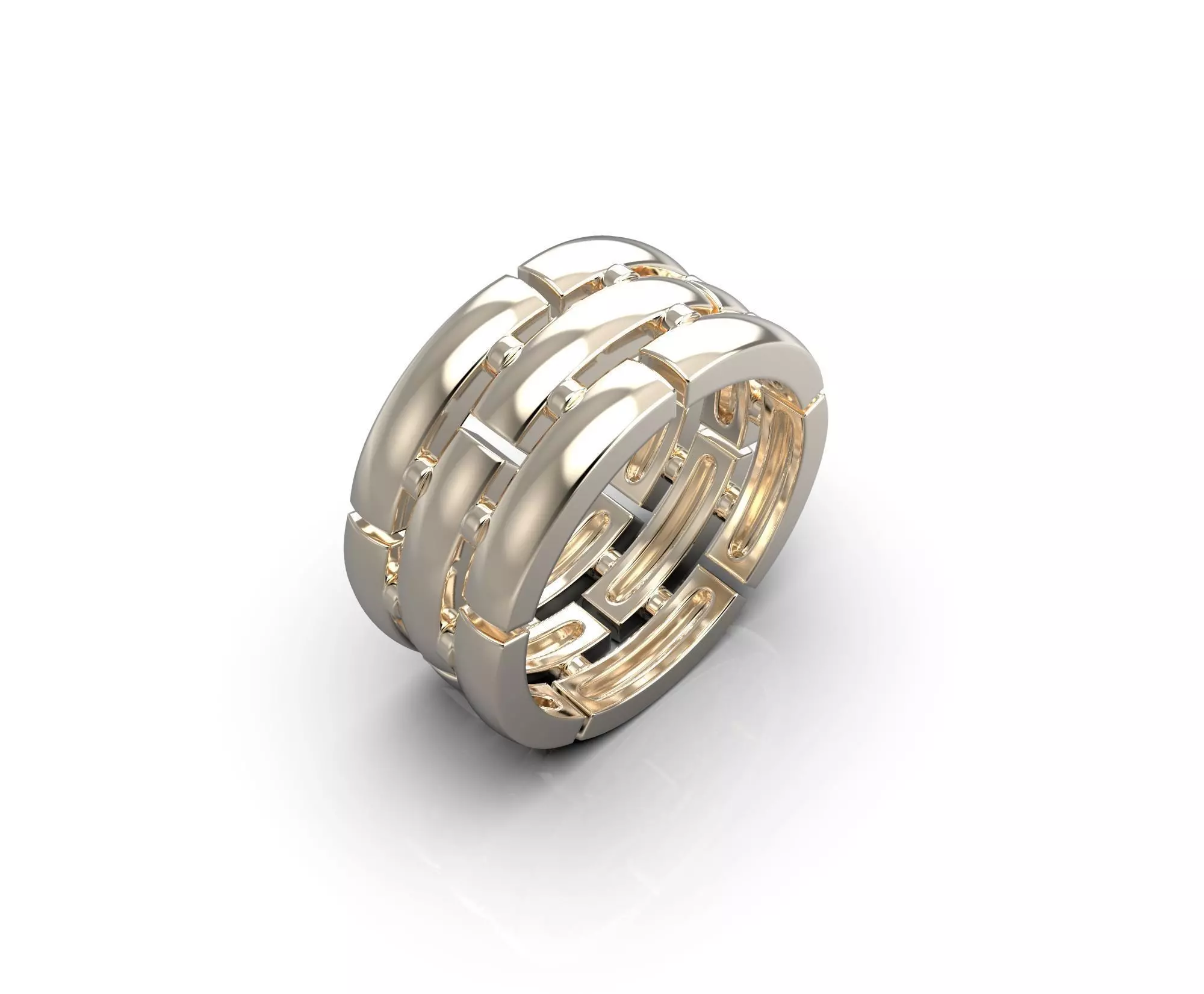111208 R Stripes ring 3D print model
