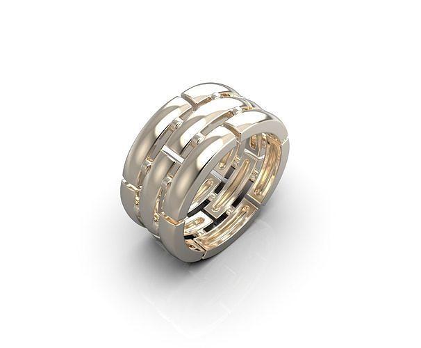 111208 R Stripes ring 3D print model