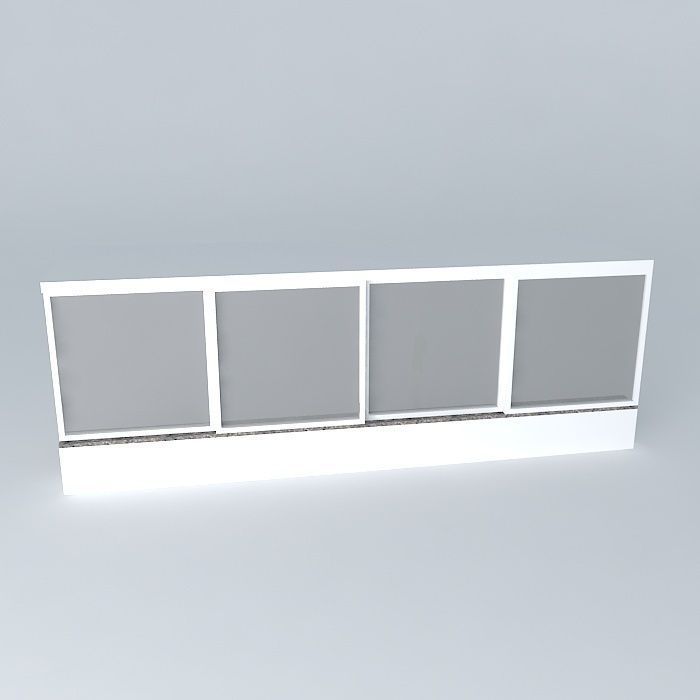 Corridor with windows Free 3D model_2