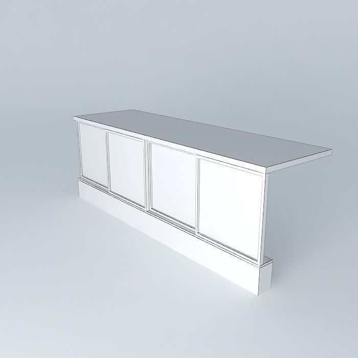 Corridor with windows Free 3D model_4