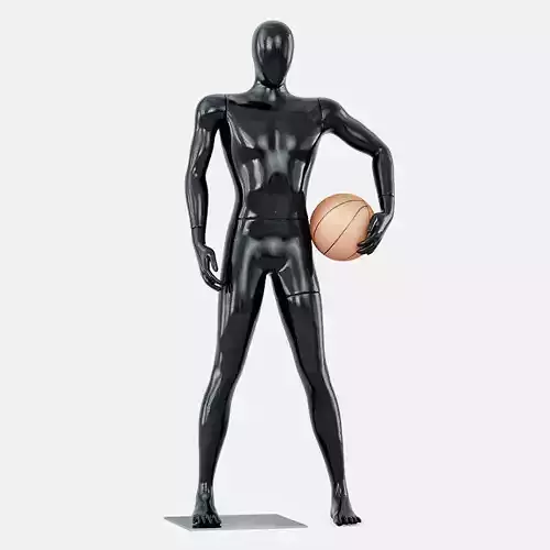 Faceless mannequin basketball 27 3D model