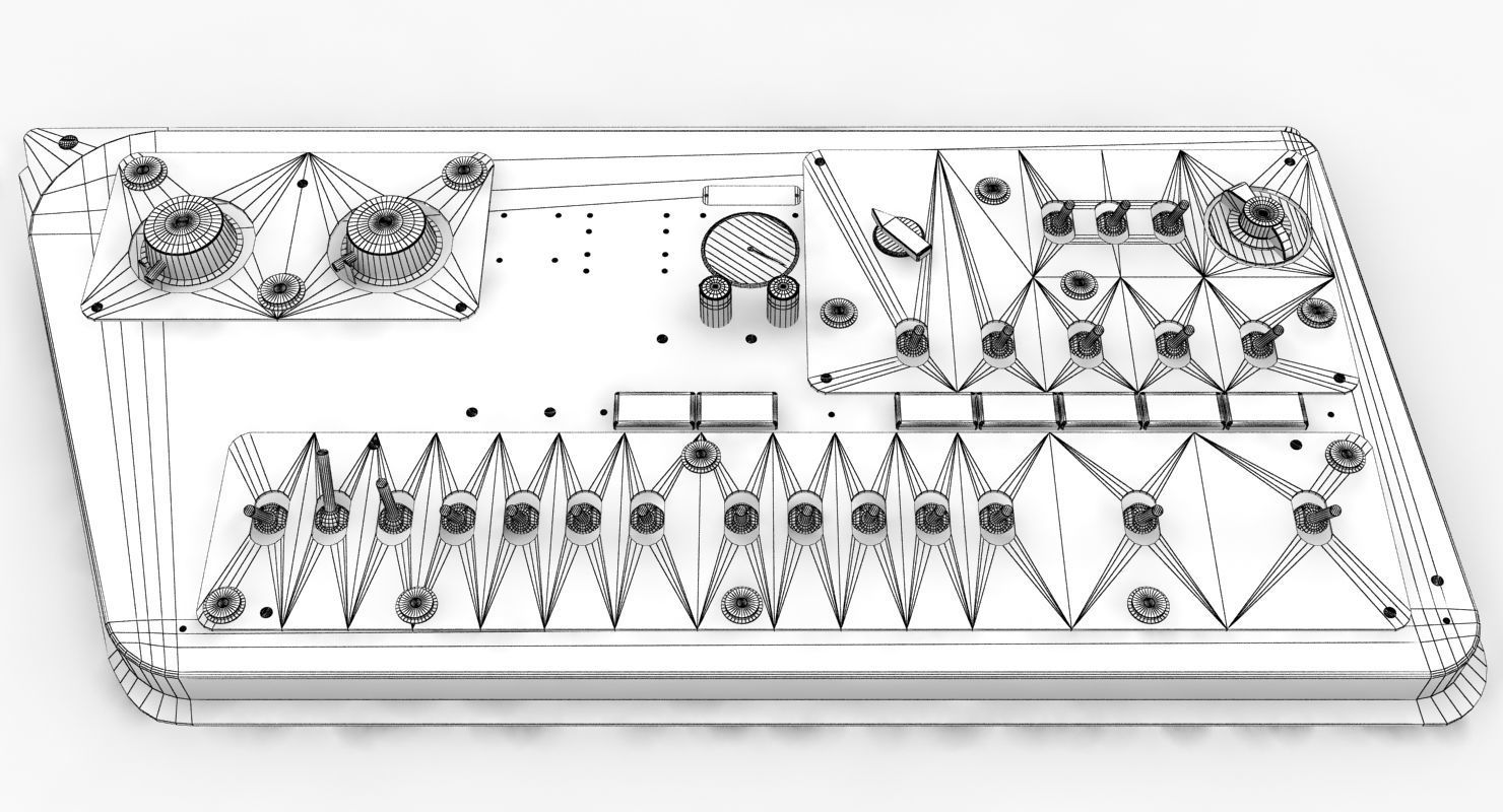Mi-8MT Mi-17MT Right Side Console Russian Low-poly 3D model_10