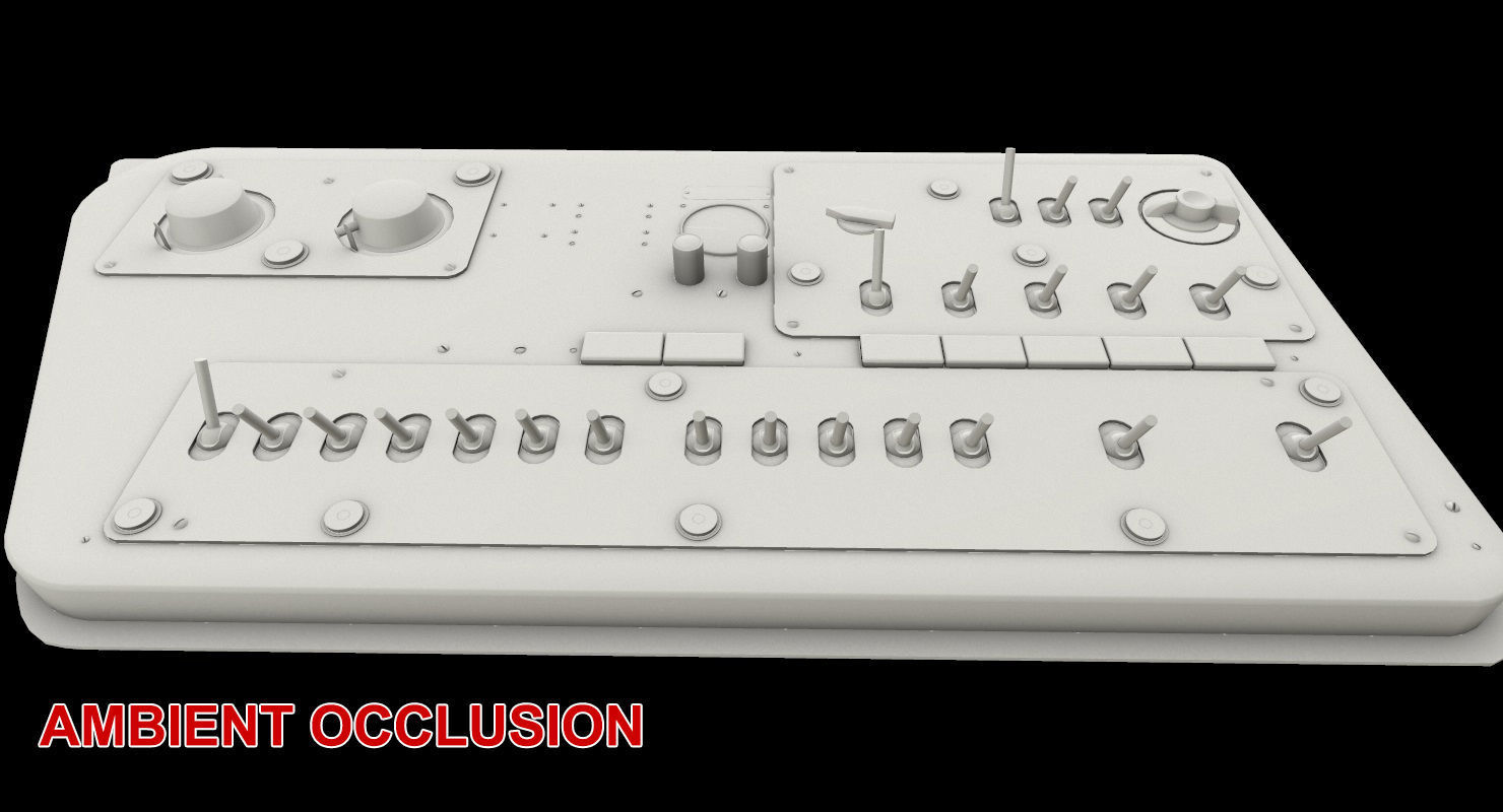 Mi-8MT Mi-17MT Right Side Console Russian Low-poly 3D model_22