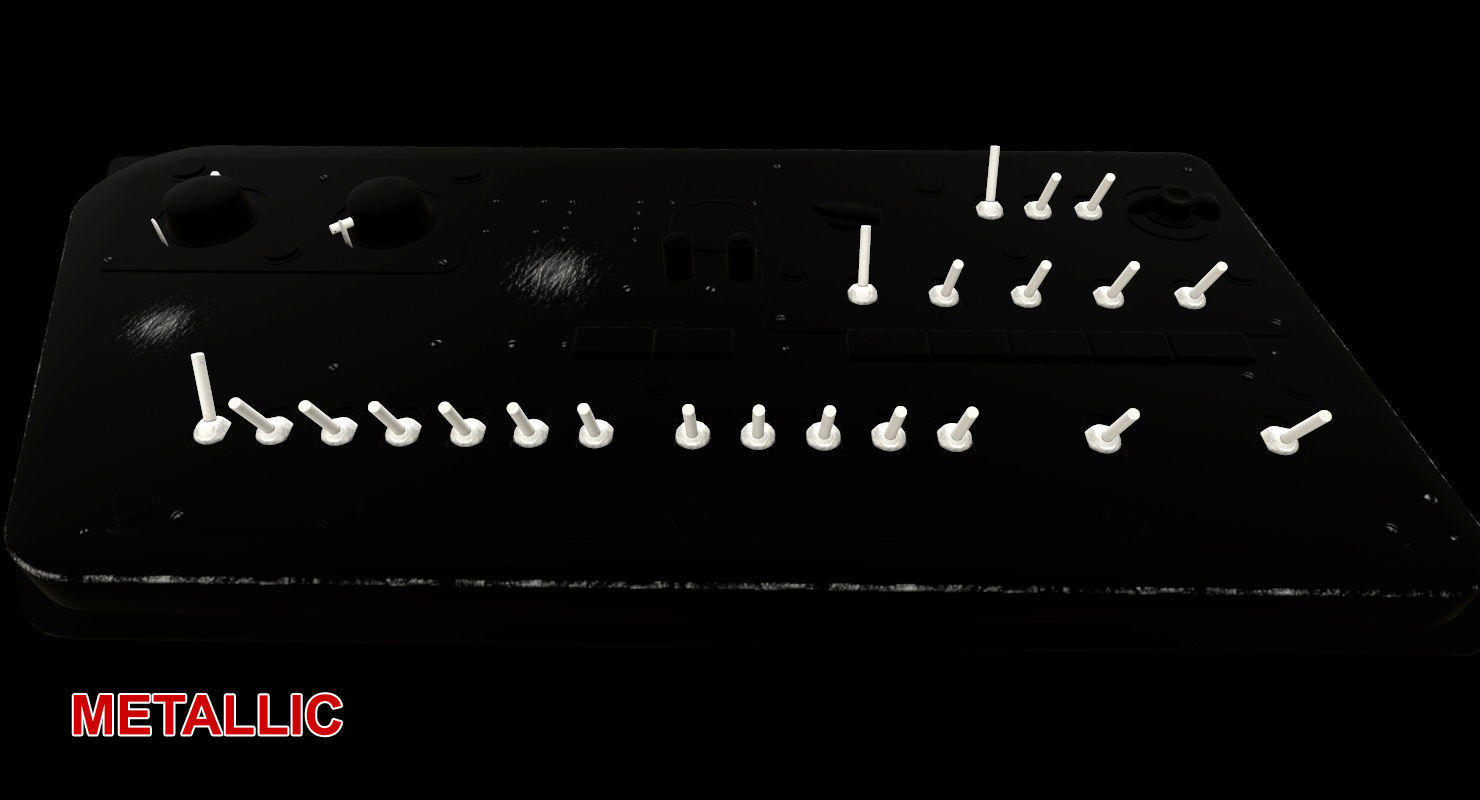 Mi-8MT Mi-17MT Right Side Console Russian Low-poly 3D model_21
