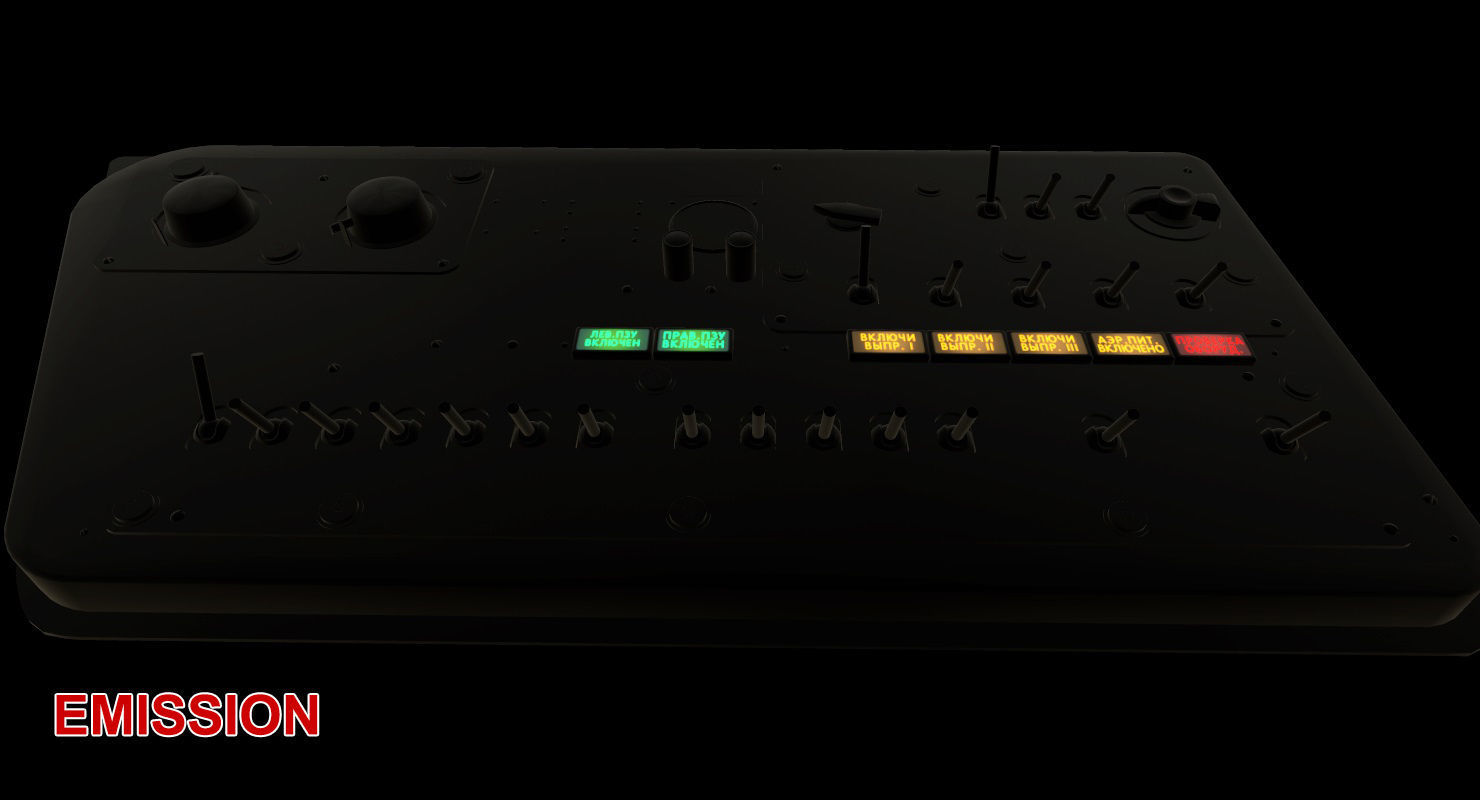 Mi-8MT Mi-17MT Right Side Console Russian Low-poly 3D model_23