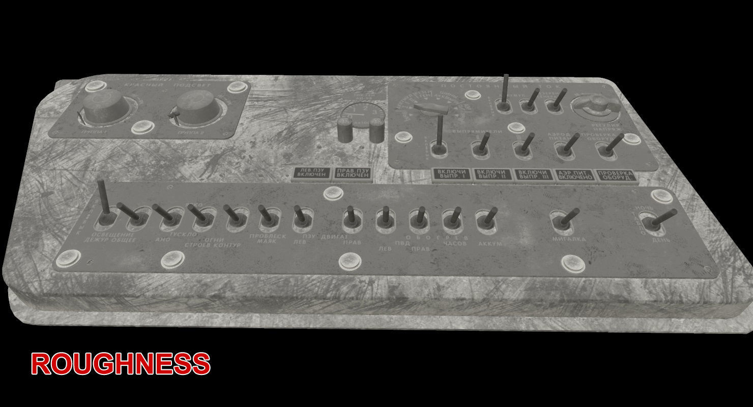 Mi-8MT Mi-17MT Right Side Console Russian Low-poly 3D model_20