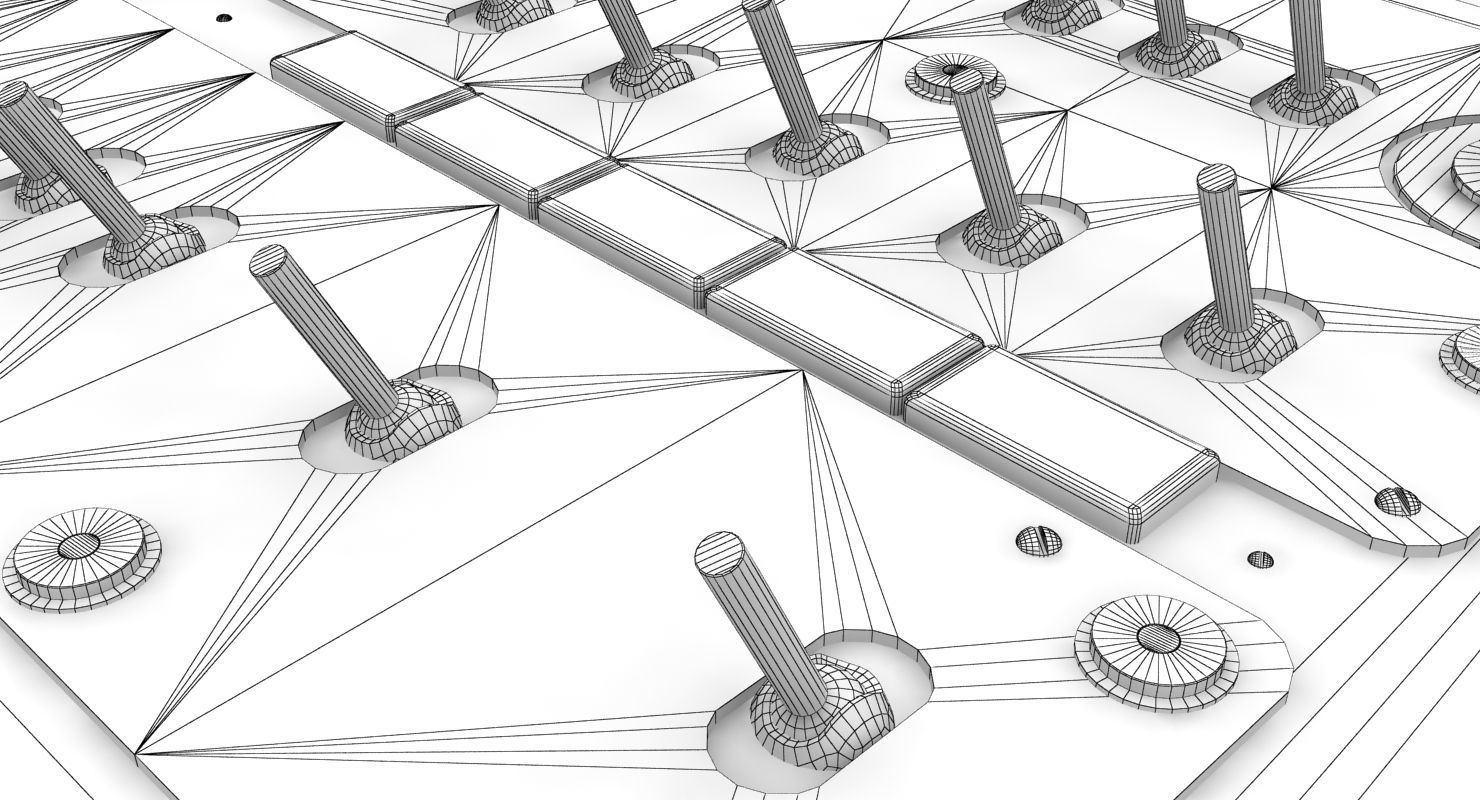 Mi-8MT Mi-17MT Right Side Console Russian Low-poly 3D model_15