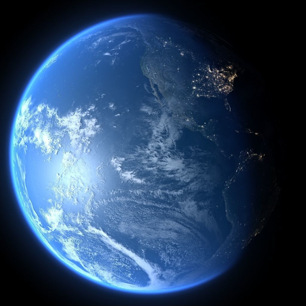 Earth in November 3D model_3