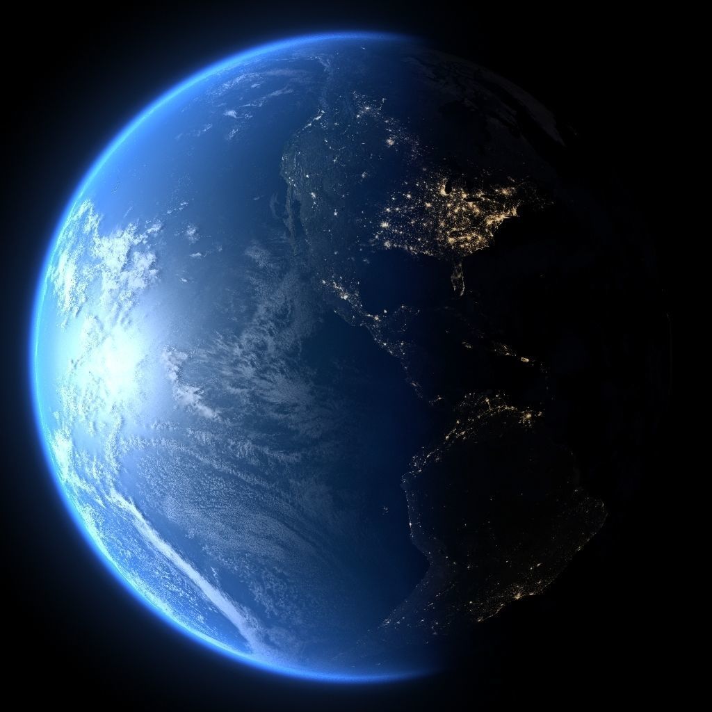 Earth in November 3D model_1