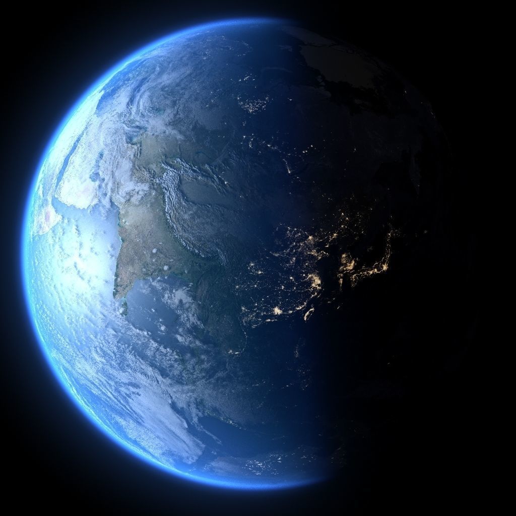Earth in November 3D model_2