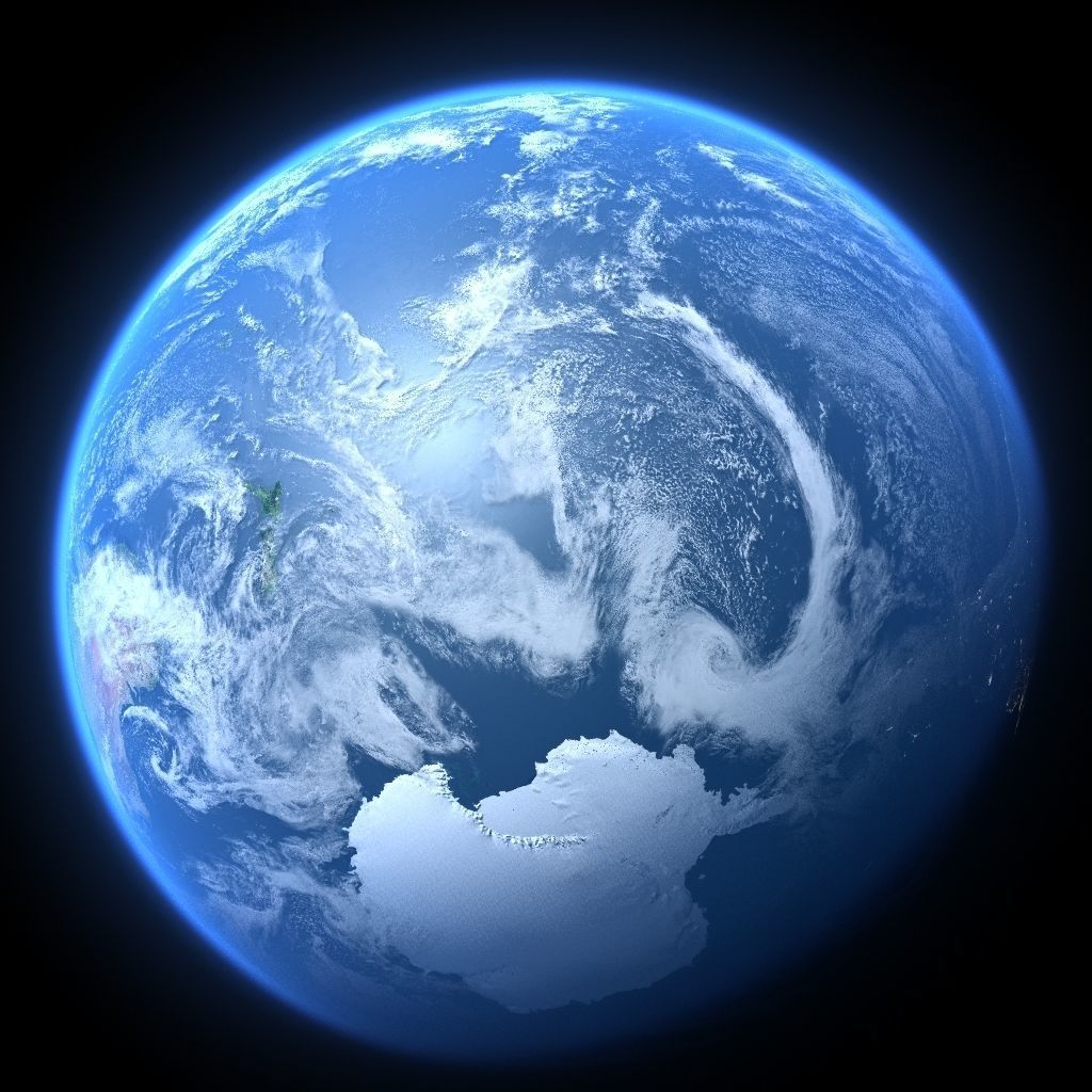 Earth in November 3D model_4