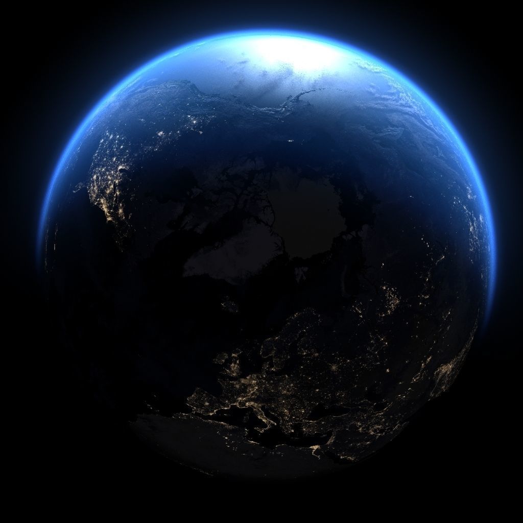 Earth in November 3D model_5