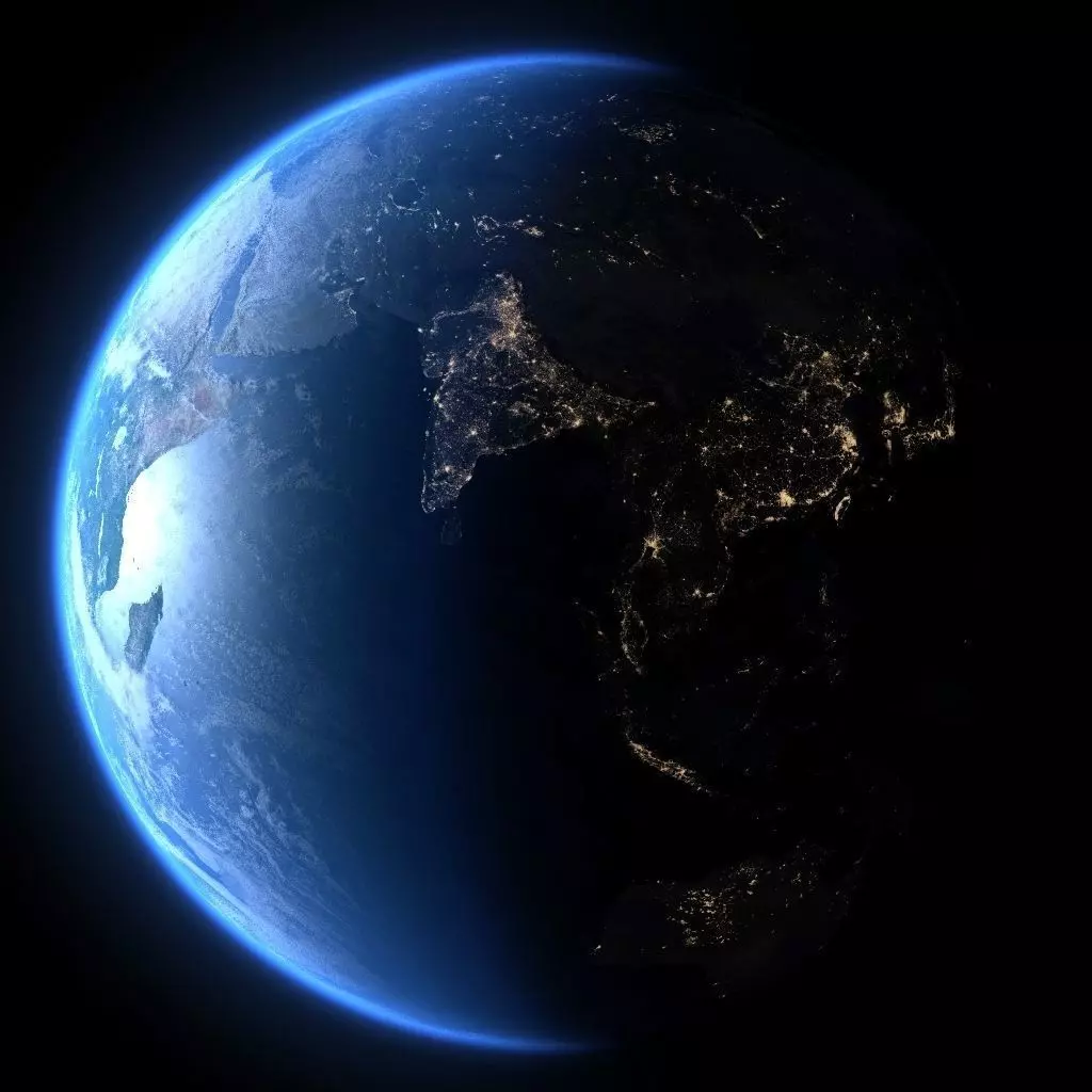 Earth in November 3D model_0
