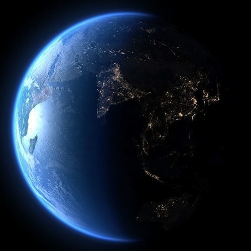 Earth in November 3D model