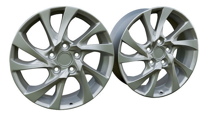 Rims for Toyota Corolla 2017  Low-poly 3D model