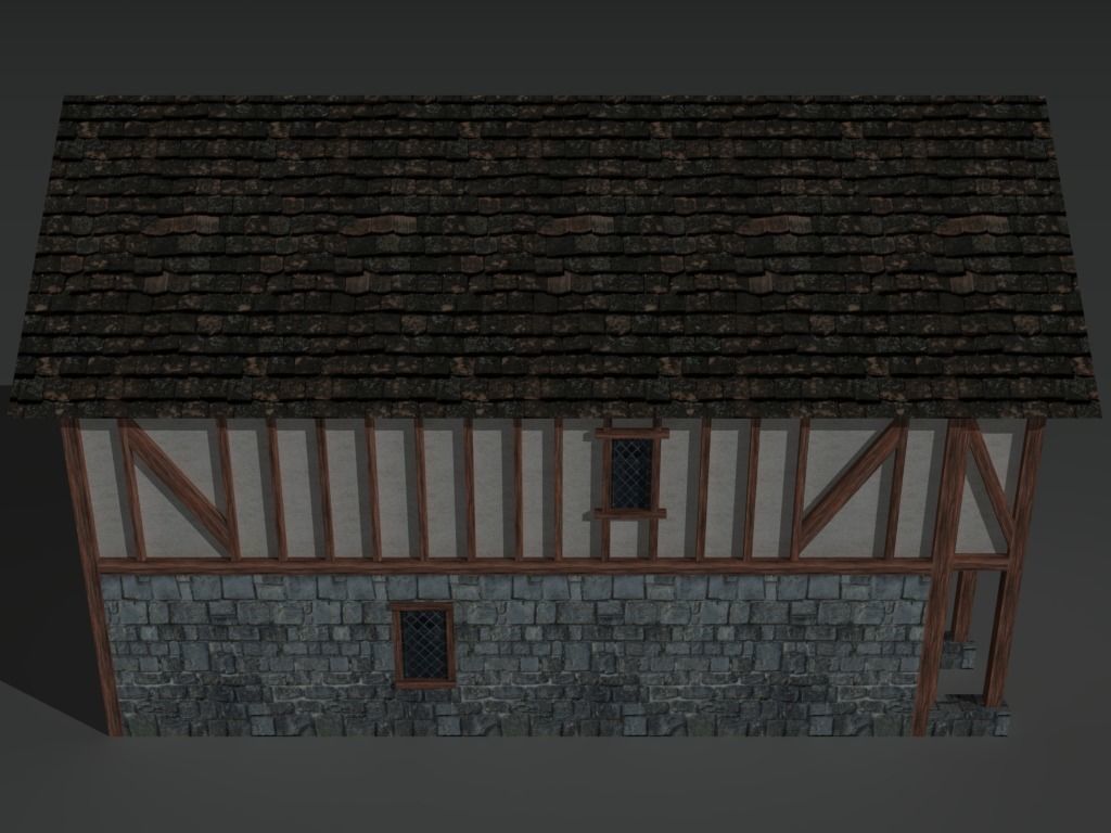 Medieval Building 02 Low-poly 3D model_7
