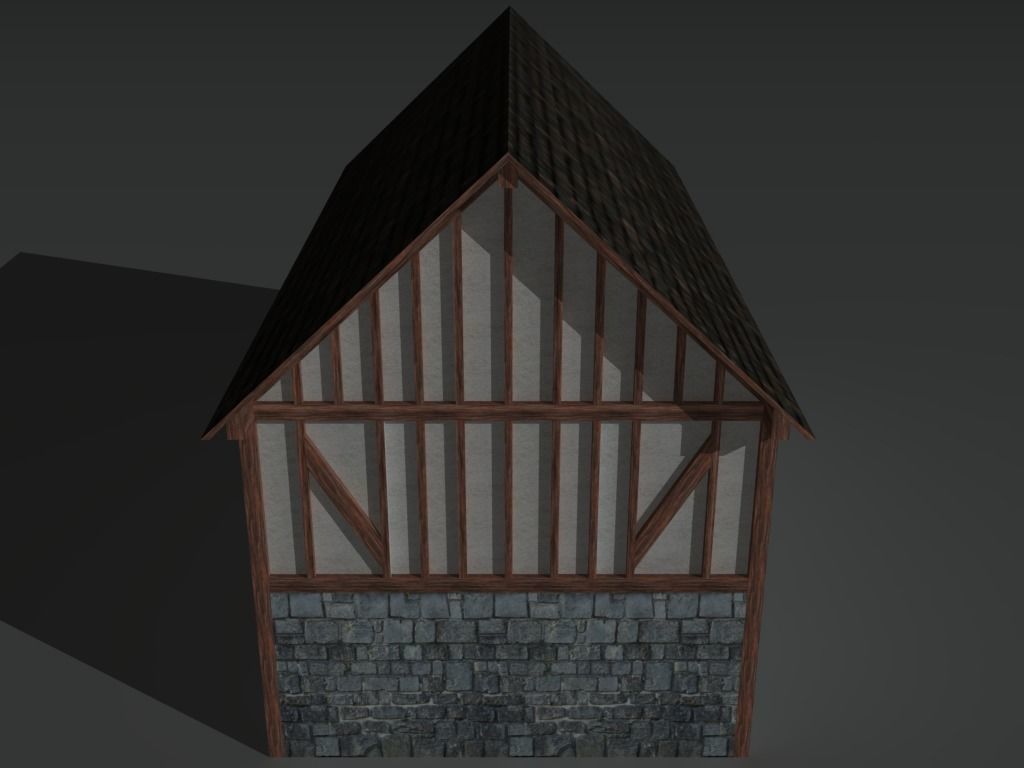 Medieval Building 02 Low-poly 3D model_5