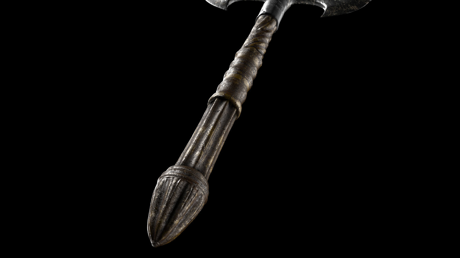 Battle Axe 3D model_1