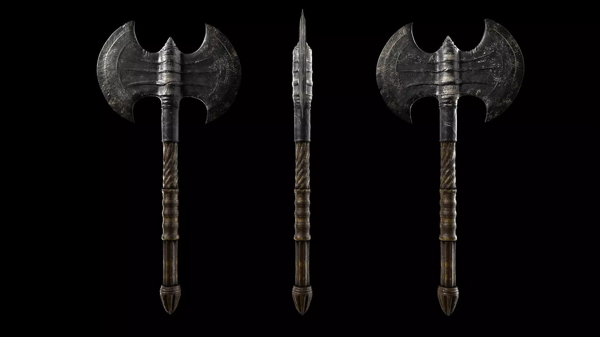 Battle Axe 3D model_0