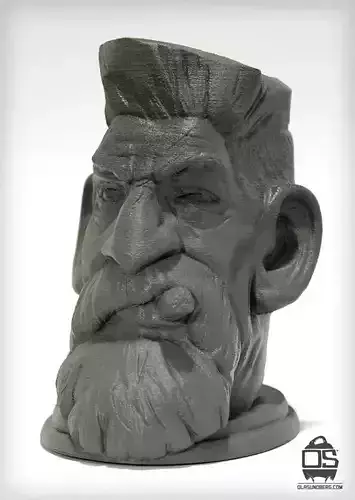 Zombie Hunter head - 3d print ready head Free 3D print model