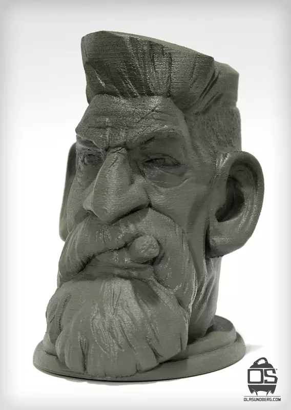 Zombie Hunter head - 3d print ready head Free 3D print model_0