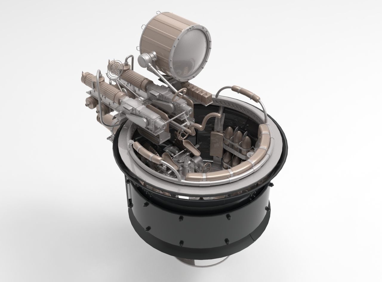 space debris weapon tank free 3D model | CGTrader