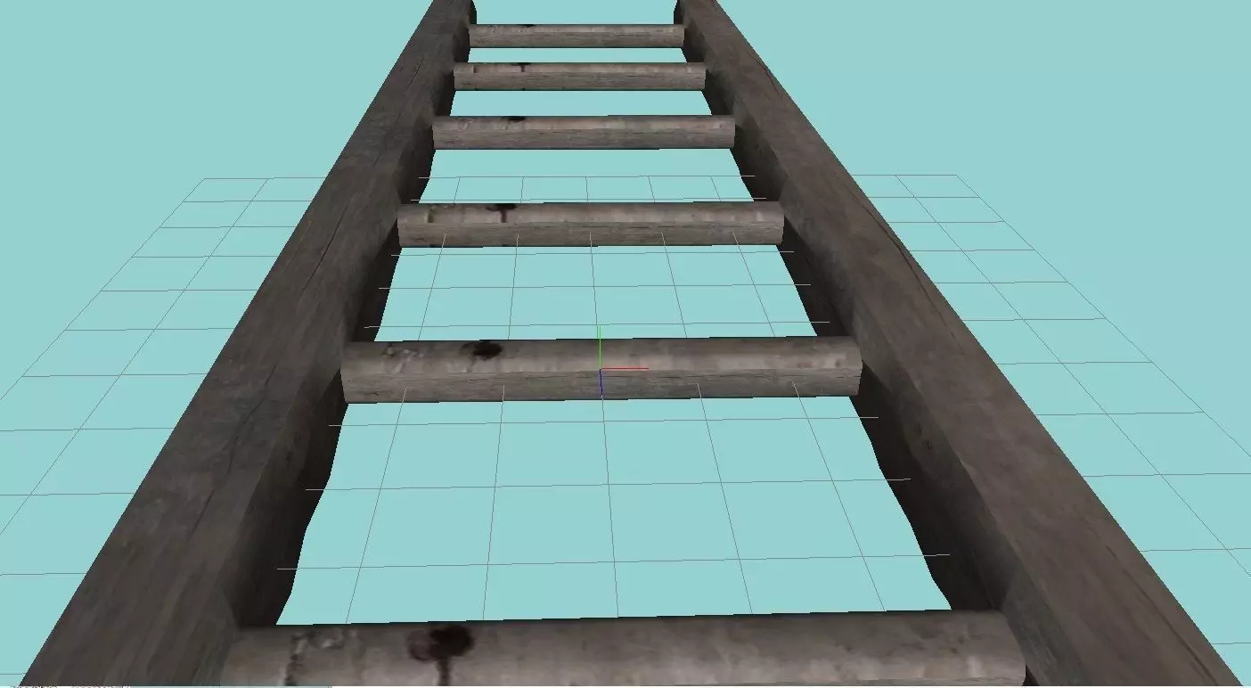 Ladder wooden Free 3D model
