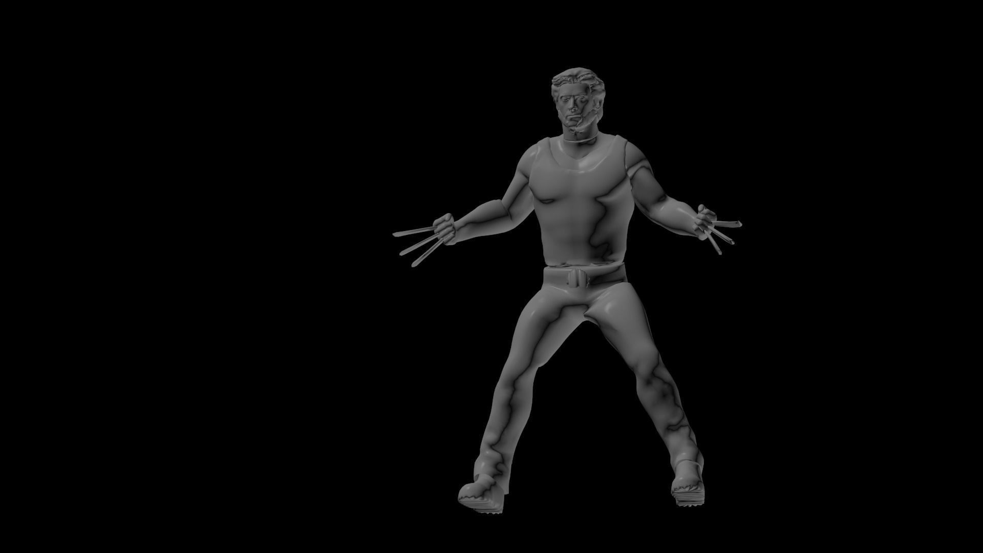 Logan wolverine 3D print model_4