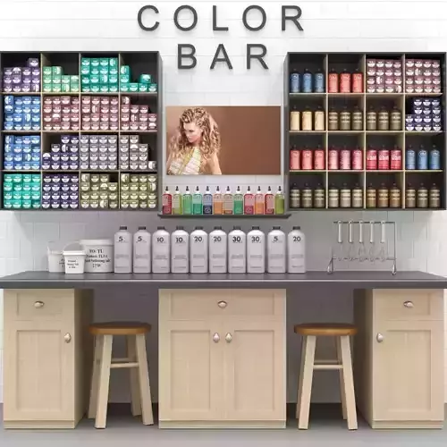 Beauty salon cosmetics