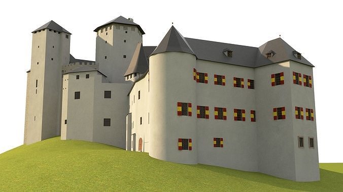 Burg Lockenhaus complex Historical Medieval Castle Fortress 3D model